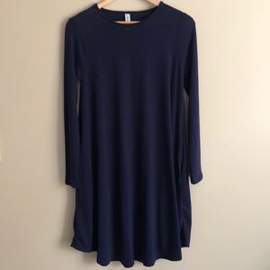 Navy swing dress